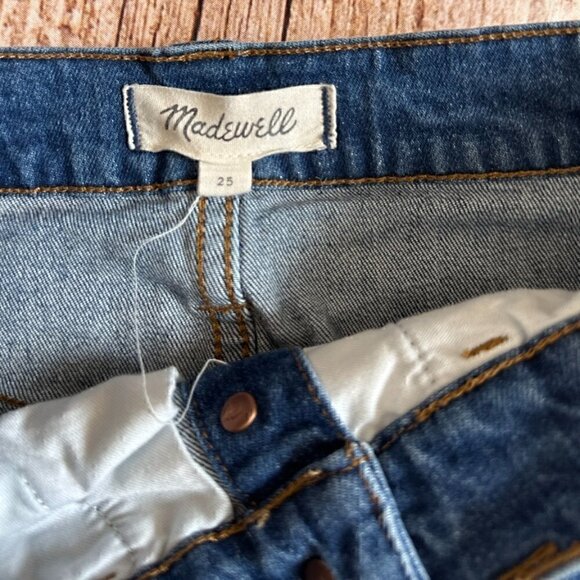 #50 Madewell Straight Denim Exposed Button Front Skirt - Picture 4 of 4